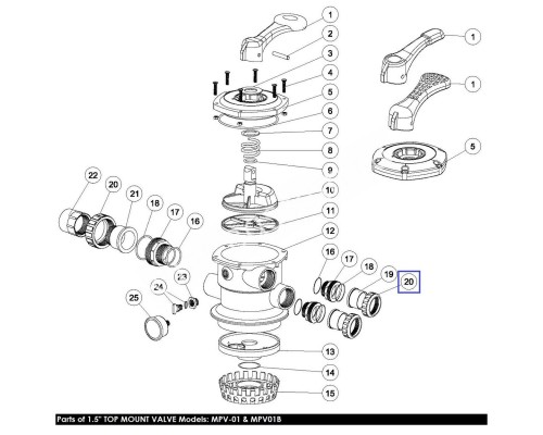 Накидная гайка для насосов Aquaviva серии ST 1,5" (01013017)