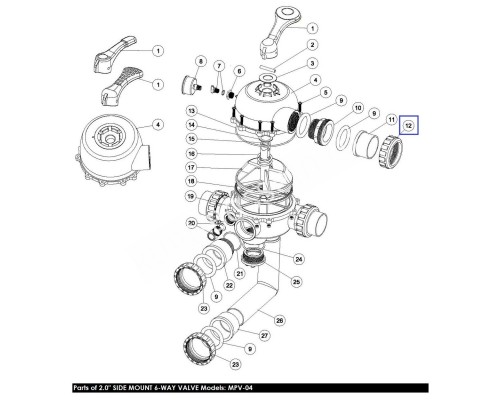 Накидная гайка Aquaviva 2" черная (01013032)