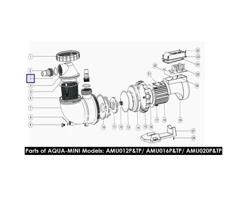 Уплотнительное кольцо Aquaviva 1,5" (02020013) Уплотнительное кольцо Aquaviva 1,5" (02020013)