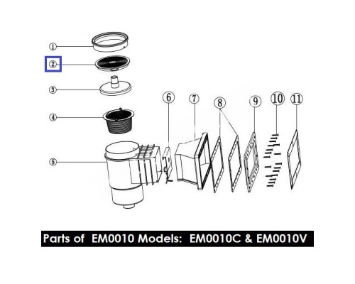 Крышка для скиммеров Aquaviva серии EM0010/0020 (01051040)