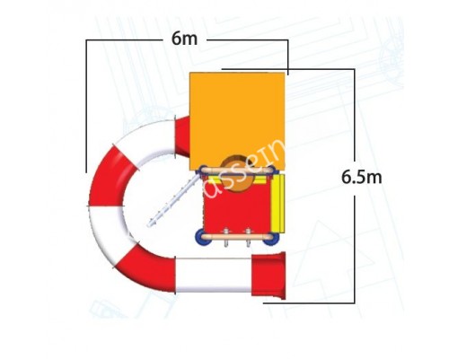 Комплекс водных горок Arihant WAPS 2B (6.5х6.0 м)