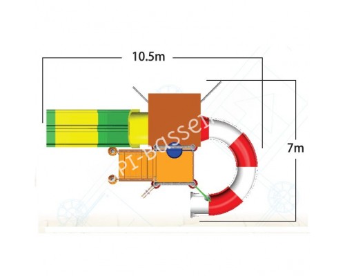 Комплекс водных горок Arihant WAPS 2C (10.5х7.0 м)