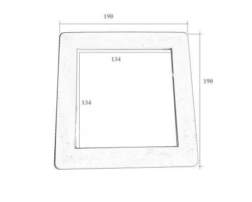 Лицевая рамка скиммера Aquaviva Standard EM0010 01051049