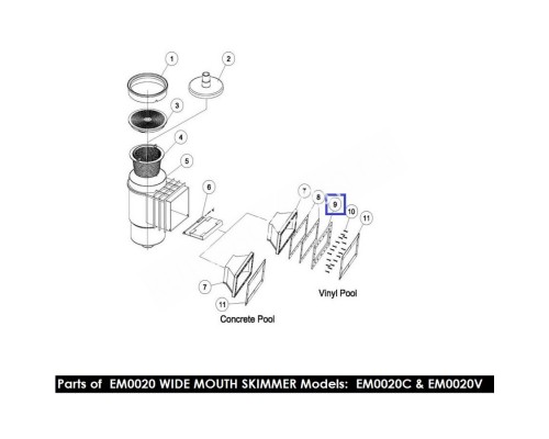 Рамка скиммера Aquaviva EM0020 (01051045)