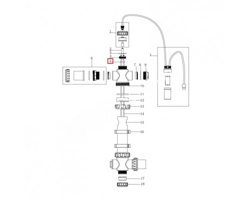 Уплотнительное кольцо кварцевой трубки для ультрафиолетовой установки Aquaviva NT-UV16