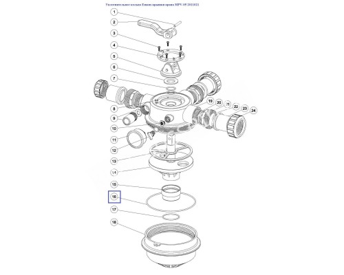 Уплотнительное кольцо Aquaviva крышки крана MPV-05 2011021 Уплотнительное кольцо Aquaviva крышки крана MPV-05 2011021