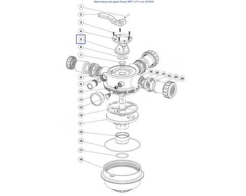 Фиксатор ручки крана Aquaviva MPV 1.5"4-way 1013041 Фиксатор ручки крана Aquaviva MPV 1.5"4-way 1013041