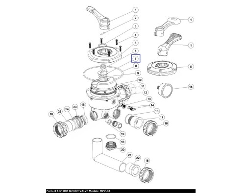 Шайба Aquaviva пружины для верхнего клапана 1.5" 1181002