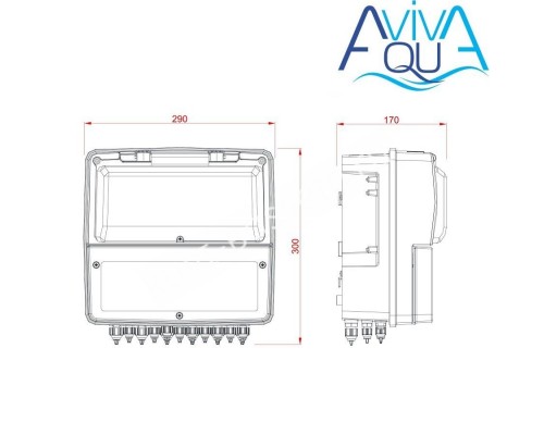 Станция контроля качества воды AquaViva PH-RX-Free CL-температура Станция контроля качества воды AquaViva PH-RX-Free CL-температура