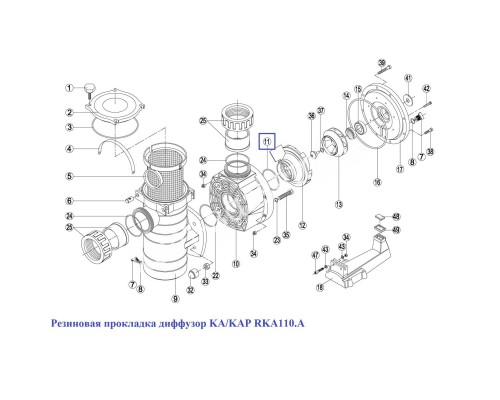 Резин. упл. для дифузора насоса Kripsol BC/BCP250-550 RBH0012.03R (10 UDS.) Резин. упл. для дифузора насоса Kripsol BC/BCP250-550 RBH0012.03R (10 UDS.)