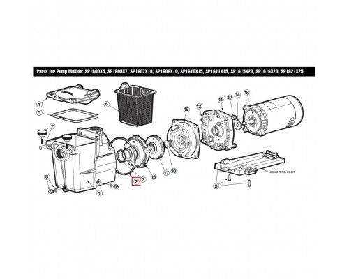 Уплотнительное кольцо Hayward (SPX1600T)