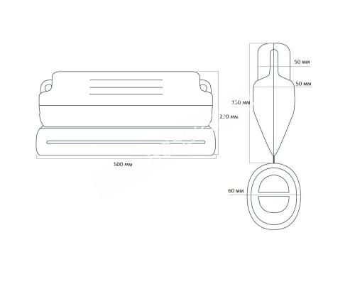 Зимний поплавок AquaViva 97105 (0,5 м)