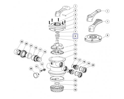 Пружина клапана Aquaviva MPV-1, MPV-3, MPV-7 (3014001)