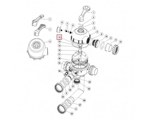 Уплотнительное кольцо Aquaviva клапана MPV-04 (02011009)