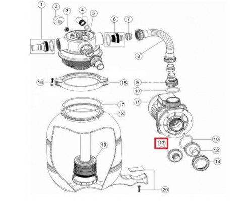 Переходная муфта AquaViva для насоса серии ST (01013045)