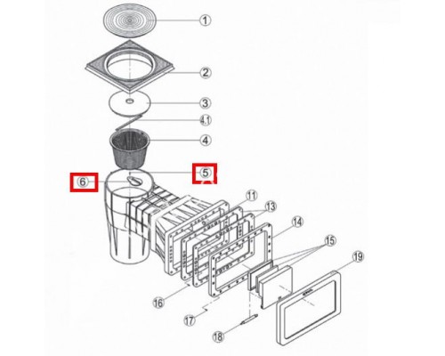 Вращающаяся крышка Kripsol SKSL RSK070.A/ R1230070.0/RSKI0056.00R