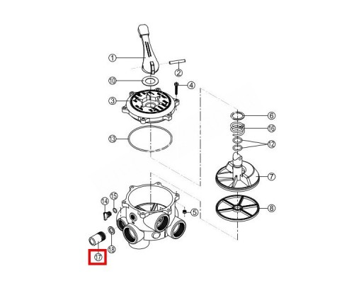Колпачок для контроля степени загрязнения воды вентиля RMVA1718.00R