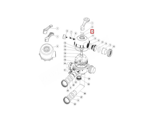 Шайба для ручки клапана Aquaviva 1.5" Top MPV-01 и 2" - MPV-04
