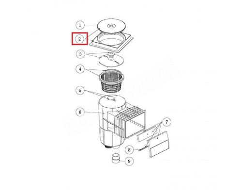 Рамка крышки скиммера серии Aquaviva EM0130/EM0140