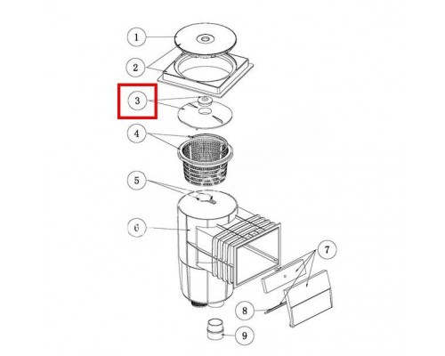 Скимвак с пробкой для скиммера Aquaviva EM0130/EM0140