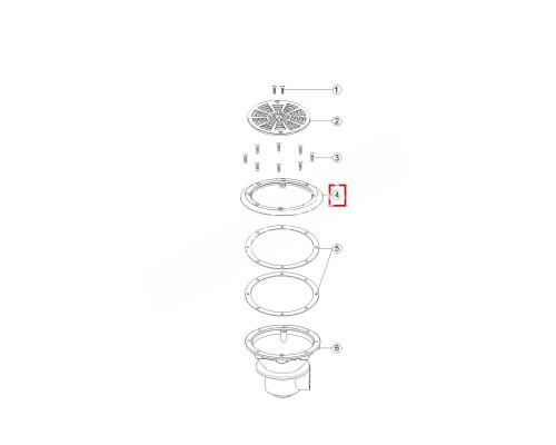 Лицевая часть фланца Aquaviva EM2837
