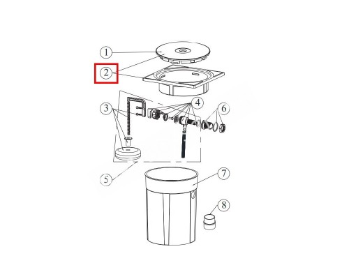Рамка с крышкой для регулятора уровня воды Aquaviva RO-7