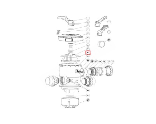Уплотнительное кольцо клапана Aquaviva MPV-08