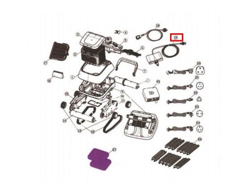 Плавающий шнур для 7310 Black Pearl, длиной 13 м