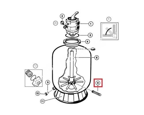 Сепаратор 21" Hayward PWL (SX240DNPAK10)