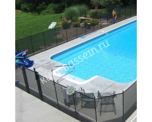 Ограждение для бассейна Aquaviva Fence Black (4.55x1.22 м)