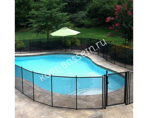 Калитка с замком для ограждения Aquaviva Fence Black