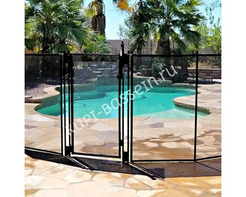 Калитка с замком для ограждения Aquaviva Fence Black