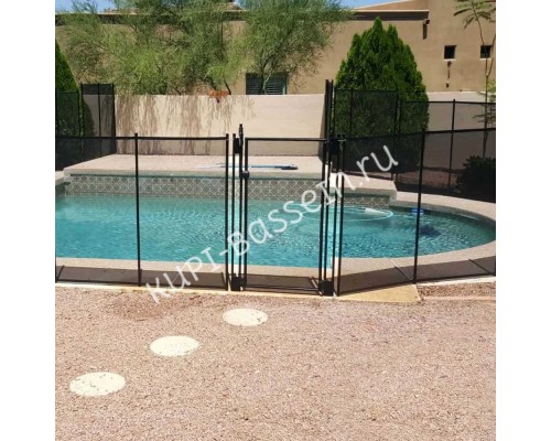 Калитка с замком для ограждения Aquaviva Fence Black