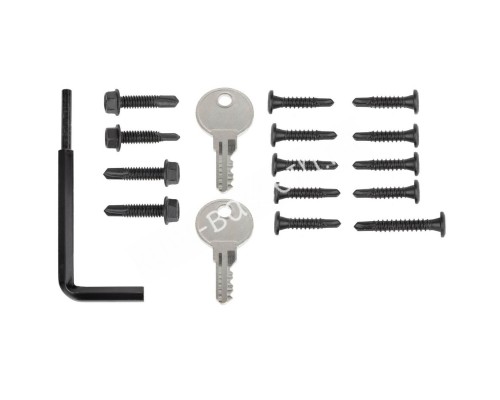 Калитка с замком для ограждения Aquaviva Fence Black