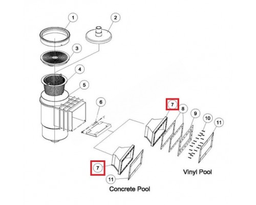 Корпус скиммера Aquaviva EM0020 01051044