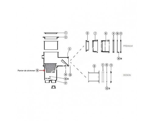 Корзина для скиммеров PREMIUM и DESIGN (SKX16000C)