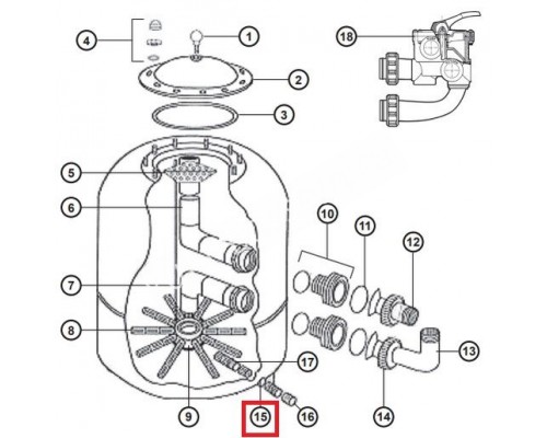 Кольцо дренажного клапана Hayward NCX12013