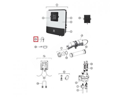 Датчик протока Hayward Aquarite Pro / Powersalt (GLX-FLO-RP) Датчик протока Hayward Aquarite Pro / Powersalt (GLX-FLO-RP)
