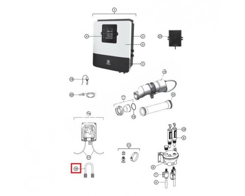 Трубка насоса (мембрана) 1.3 л/ч Hayward (GLX-PH-106234)