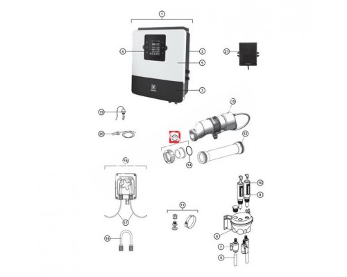 Муфта Hayward для ячейки хлоратора GLX-CELL-UNIONE