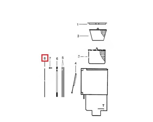 Лицевая декоративная накладка для скиммера Hayward ECO под бетон