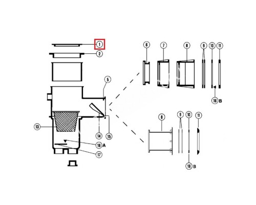 Крышка скиммера Hayward Premium (SKX9411HD)