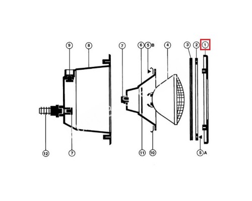 Рамка для прожектора Hayward Design 300 Вт (PRDX240)
