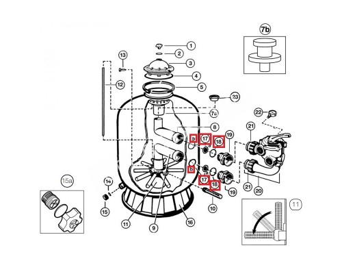 Уплотнительное кольцо Hayward (SX0360Z1)