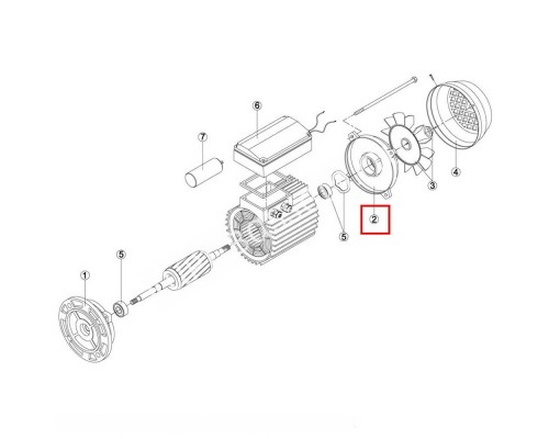 Крышка мотора Kripsol OK/CK100 (M1.7003)