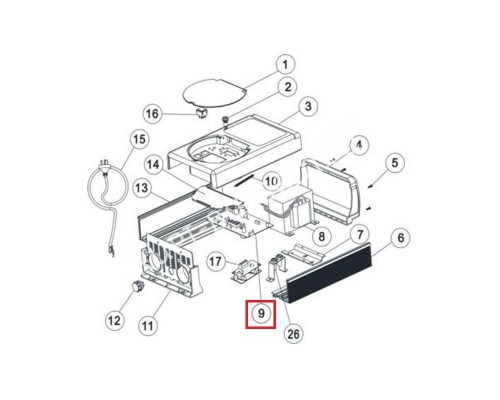 Плата контроля хлоратора Aquaviva SSC50 PCB Ver5.6