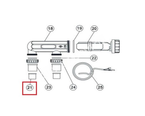 Соединительная муфта 1?" хлоратора Aquaviva SSC