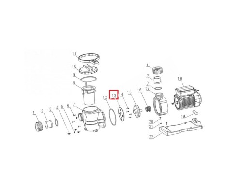 Пластиковое кольцо дифузор насоса Aquaviva VWS/STP 150-300