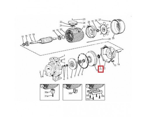 Капельный лоток для насосов Saer IR4P Bronze (54300121) Капельный лоток для насосов Saer IR4P Bronze (54300121)