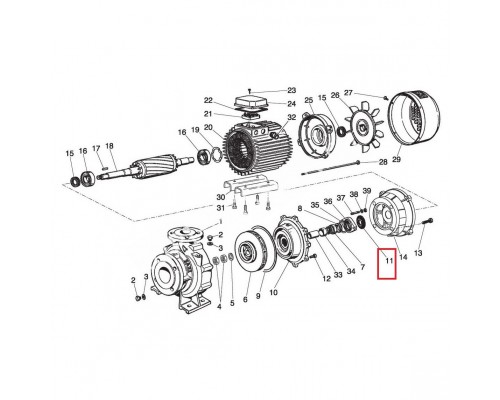 Капельный лоток для насосов Saer IR4P Cast iron (54300161)